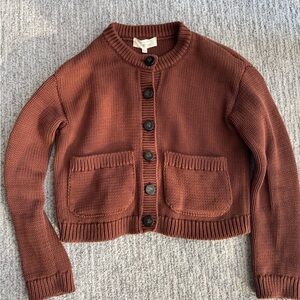 Sezane Titouan Cardigan
Color : Chocolate
Size : XXS